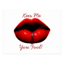 Kees Me You Fool! Post Card