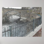 Keeseville Bridge and River Poster