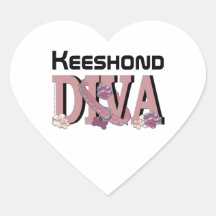Keeshond DIVA Stickers