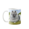 Keeshond Dog Mug by twopurringcats Keeshond Dog Mug