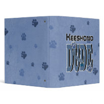 Keeshond DUDE 3 Ring Binders