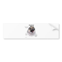 Keeshond History Design Bumper Stickers