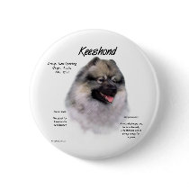 Keeshond History Design Pins