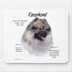 Keeshond History Design mousepad