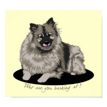 Keeshond Illustration posters