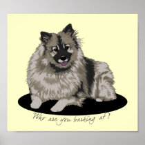 Keeshond Illustration posters