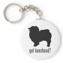 Keeshond Keychain