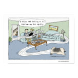 Keeshond "Livingroom Agility" Print