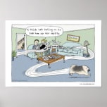 Keeshond "Livingroom Agility" Print