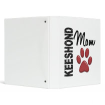 Keeshond Mom 2 Vinyl Binder