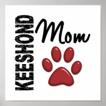 Keeshond Mom 2 Poster