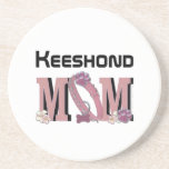 Keeshond MOM Drink Coaster