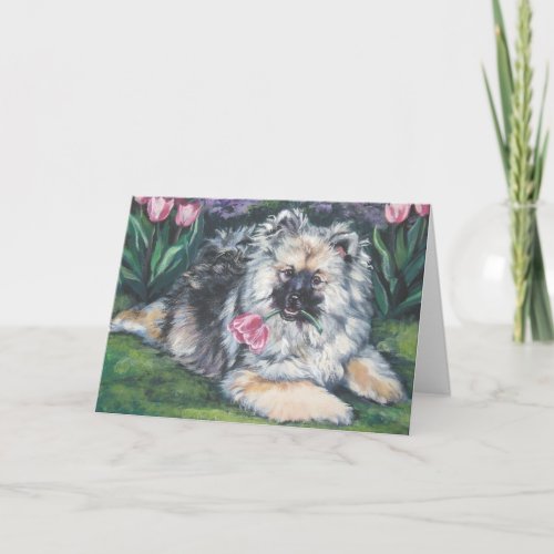 Keeshond Mothers day Card