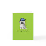 Keeshond Puppy Graduation Greeting Card