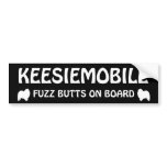Keesiemobile Fuzz Butts Bumper Sticker