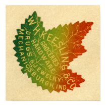 Keesling Leaf  Ad Mechanicsburg Indiana posters