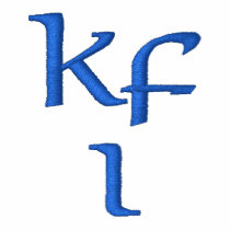 Keifi Kfi NP Blue / Red embroidered shirts by Keifi_ICC Keifi Kfi NP Blue / Red embroidered shirts