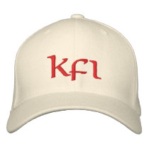 Keifi Kfi Red embroidered hats by Keifi_ICC Keifi Kfi Red embroidered hats