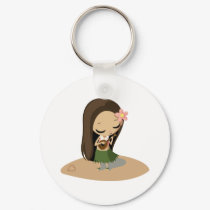 Keilana the Hula Girl keychains