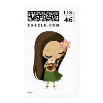 Keilana the Hula Girl Stamps