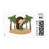 Keilana the Hula Girl Postage Stamp