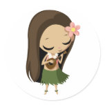 Keilana the Hula Girl stickers