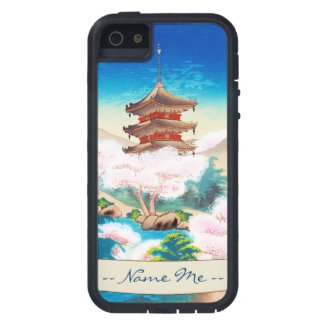 Keisui Pagoda in Spring japanese oriental scenery iPhone 5 Covers