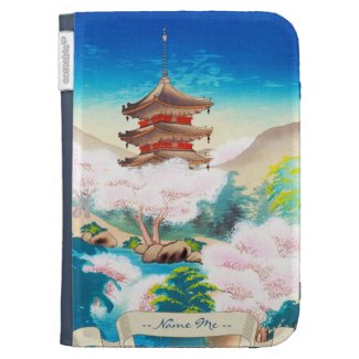 Keisui Pagoda in Spring japanese oriental scenery Kindle 3G Cover