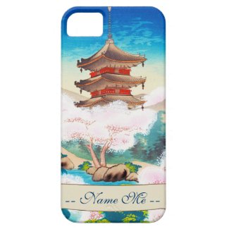 Keisui Pagoda in Spring japanese oriental scenery iPhone 5 Cover