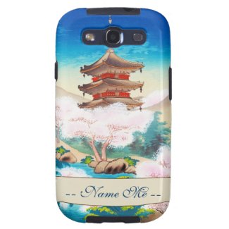 Keisui Pagoda in Spring japanese oriental scenery Samsung Galaxy S3 Case