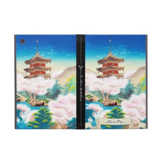 Keisui Pagoda in Spring japanese oriental scenery iPad Mini Cover