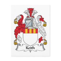 Keith Family Crest postcards by coatsofarms Keith Family Crest postcards