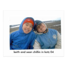 keith sean, keith and sean chillin in kotz 04 post card