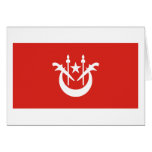 Kelantan flag card