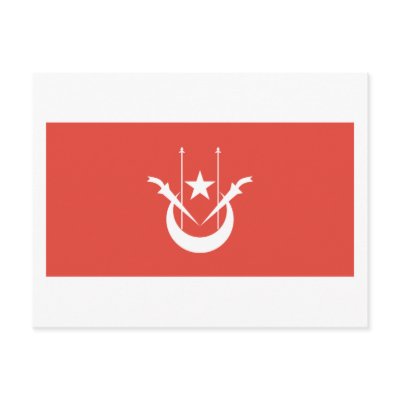 Kelantan Flag Postcard by FlagTshirts