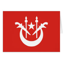 Kelantan, Malaysia flag Greeting Card