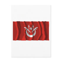 Kelantan waving flag postcards