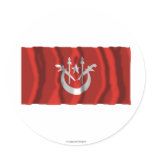 Kelantan waving flag stickers
