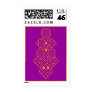 Kelen Interlace Script - Conlanger - Purple/Gold Postage