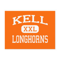 Kell - Longhorns - High School - Marietta Georgia postcards
