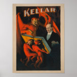 Kellar Devil and Demons with Magic Book Poster posters