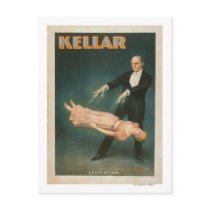 Kellar Levitation Magic Poster #1 Postcards