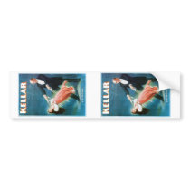 Kellar ~ Levitation Magician Vintage Magic Act Bumper Stickers