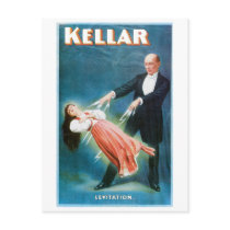Kellar ~ Levitation Magician Vintage Magic Act Postcards