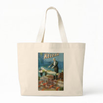 Kellar Levitation Vintage Magician Advertisement Canvas Bags
