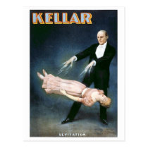 "Kellar Levitation" Vintage Theater postcards