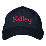Kelley Embroidered Baseball Cap Navy Hot Pink