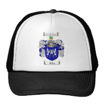 KELLEY FAMILY CREST -  KELLEY COAT OF ARMS TRUCKER HATS