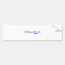 Kellogg Beach California Classic Design Bumper Stickers