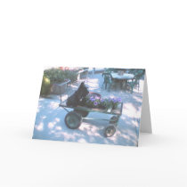 Kelly Boo on Flower Cart Greeting Card by rsmithey Kelly Boo on Flower Cart Greeting Card